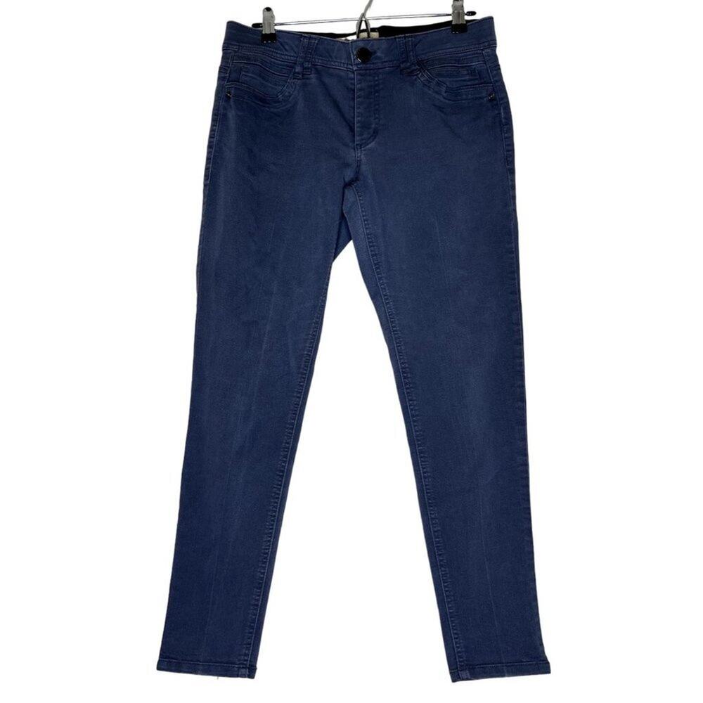 Democracy AB Technology Skinny Jeans Pants Stretch Woman's Size 8 Zip and Button